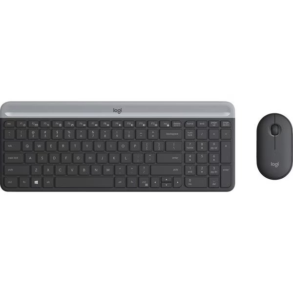 Keyboard and Mouse, Wireless, Slim, MK470, Black, Logitech, Mfr#: LOG920009437